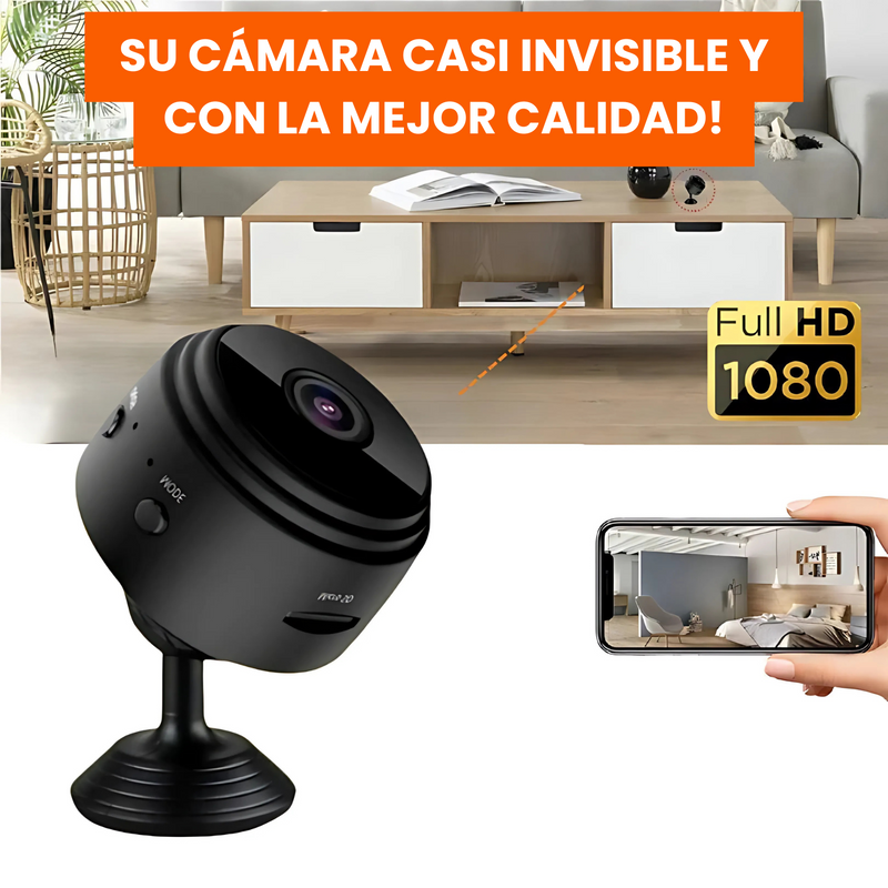 [COMPRA 1 Y LLEVA 2] Camara MiniGuard - Mini Camara Espia Wi-Fi - FULL HD 1080p