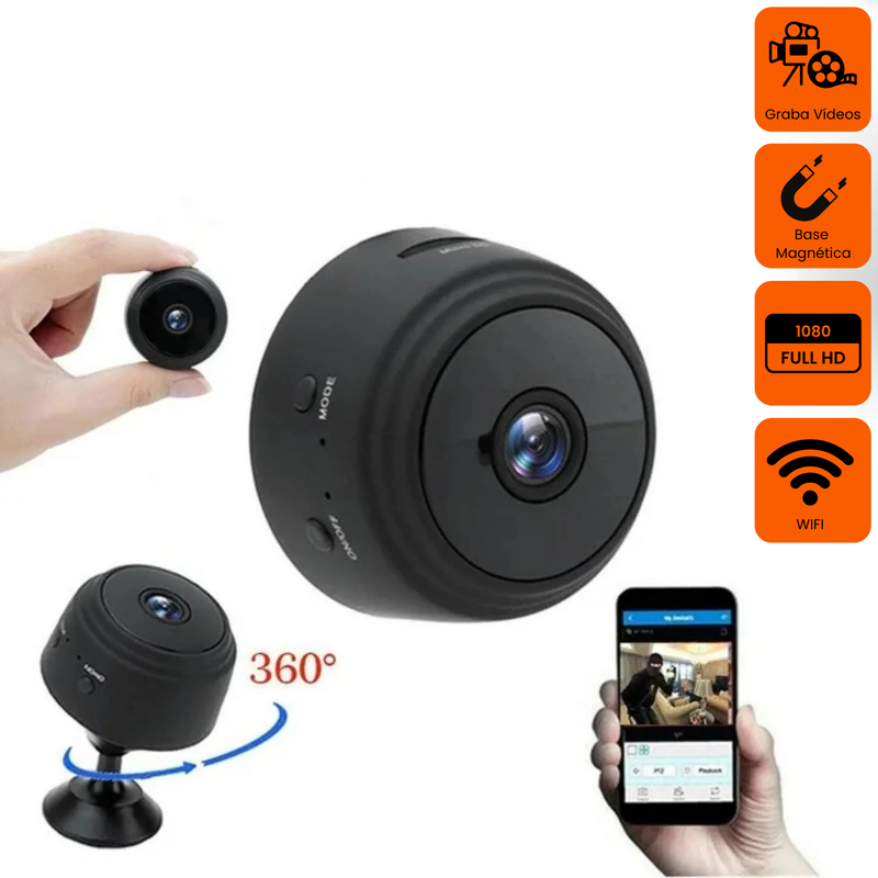 [COMPRA 1 Y LLEVA 2] Camara MiniGuard - Mini Camara Espia Wi-Fi - FULL HD 1080p